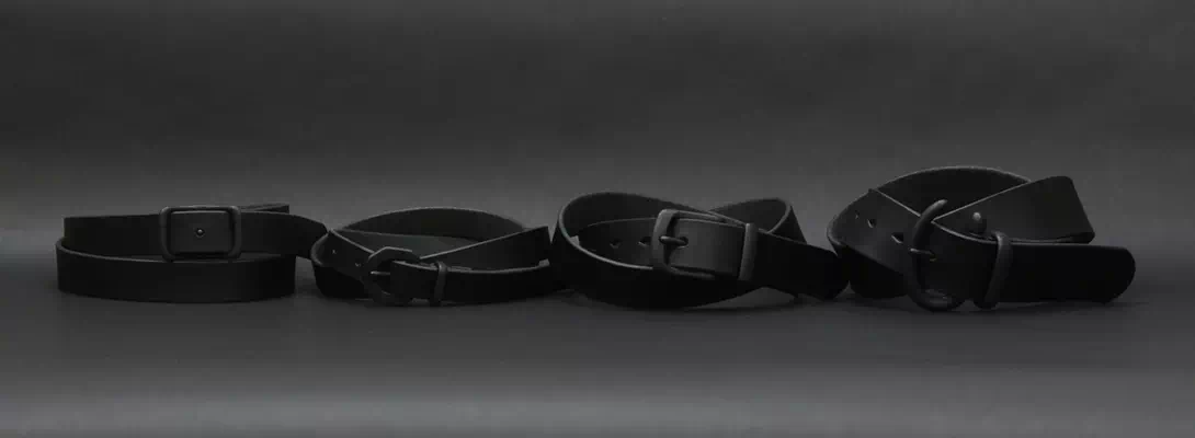 神戸のプレゼント・ギフトに工房壱のブラックベルト