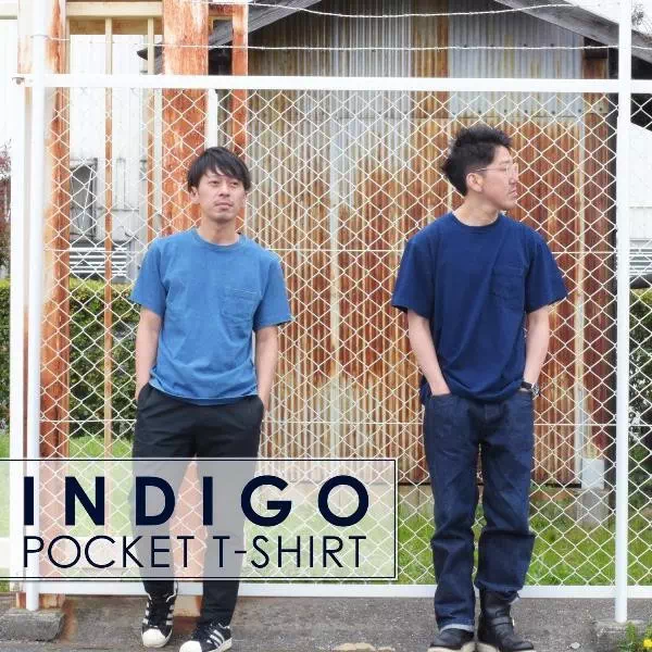 神戸のプレゼント・ギフトは工房壱のインディゴ半袖ポケット付Tシャツ