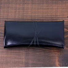 プレゼント、ギフトに日本製オリジナルオーダーメイドヌメ革スリムメガネケースのノベルティー