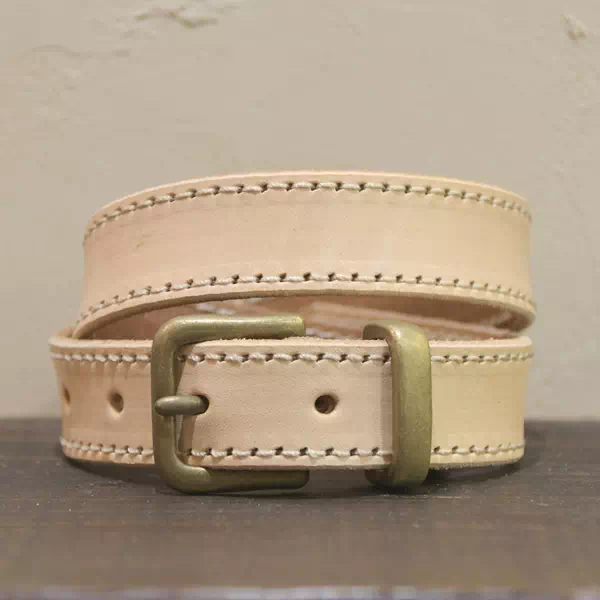 ギフト・プレゼントに日本製オリジナルベルト子供用ヌメ革オーダーベルト