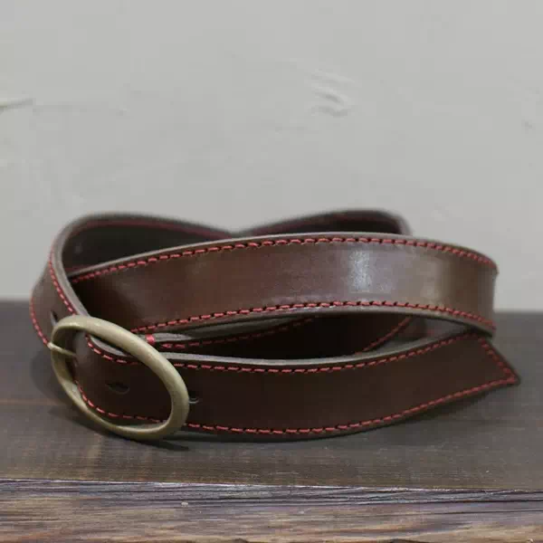 ベルト オーダー メイド オリジナル レザー 革 ヌメ革 名入れ 日本製
