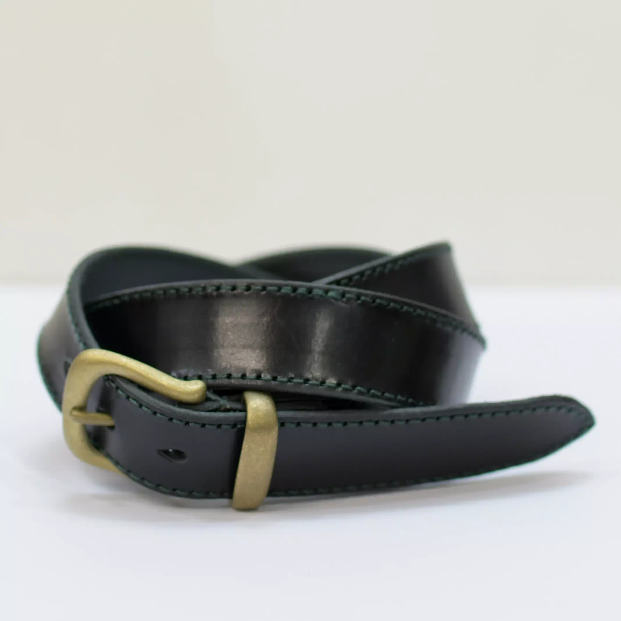 ギフト・プレゼントに日本製オリジナルベルトゴルフ記念品ヌメ革オーダーベルト