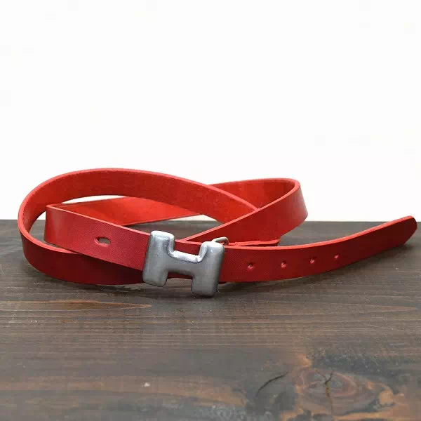 ギフト・プレゼントにHRMのベルトがボロボロになったのでバックルをリユースでオーダーベルト製作