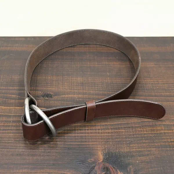 ギフト・プレゼントに太目のリングベルトのリング持ち込みでオーダーレザーベルト製作