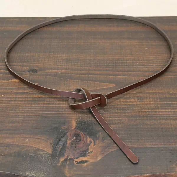 ギフト・プレゼントに太幅の飾りベルトを植物タンニン鞣し革の1枚革でオーダー製作