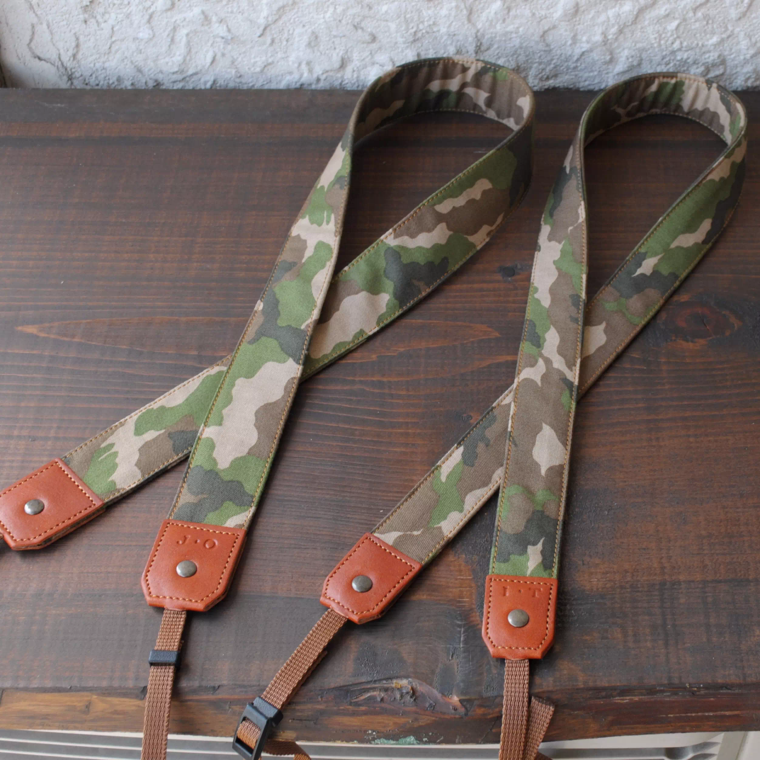 ギフト・プレゼントに日本製オリジナルオーダーメイド迷彩カメラストラップ