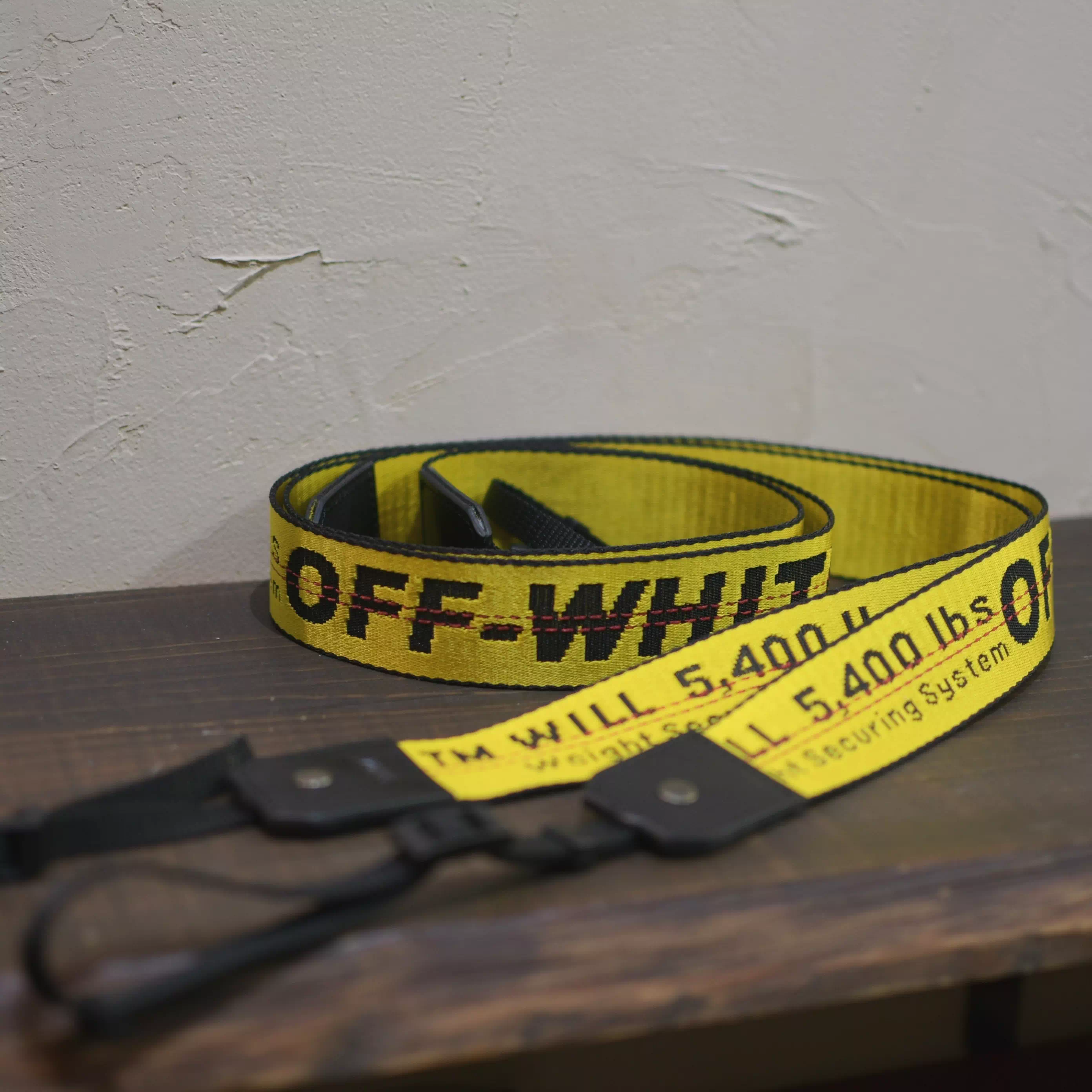 ギフト・プレゼントに日本製オリジナルオーダーメイドOFFWHITEカメラストラップ