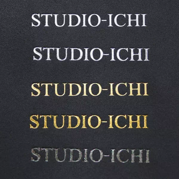 オーダーメイドのプレゼントやギフトに箔押しカラーサンプル