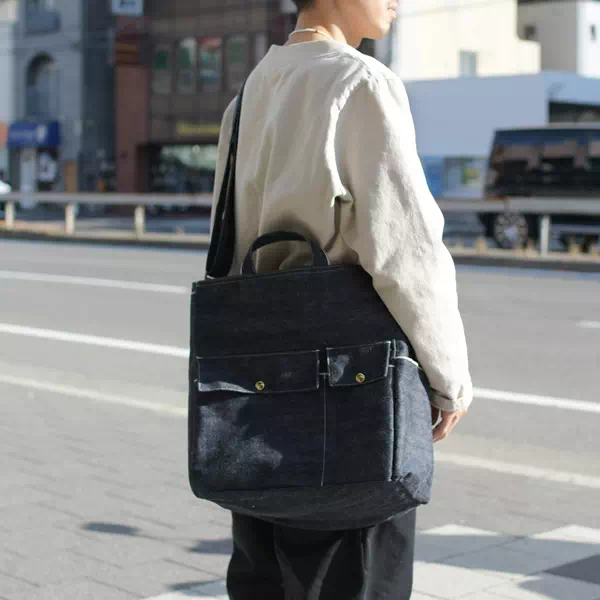 オーダーメイドのプレゼントやギフトにオリジナル日本製赤耳デニムのオーダーバッグ